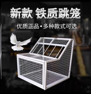 鸽子跳笼 进出门赛鸽信鸽自动放飞鸽门不锈钢只进不出鸟笼活络门
