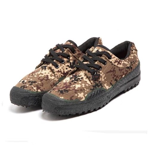 3554新款正品迷彩鞋男军训解放鞋耐磨防滑劳保鞋低帮工地劳动鞋