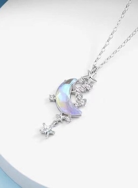 梦幻项圈新款上市度假风月牙项链同款女学生仙气潮流百搭锁骨链