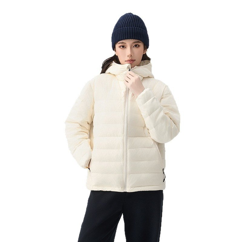90白鹅绒轻薄羽绒服女连帽短款秋冬新款感羽绒外套排骨羽绒服,女装/女士精品,羽绒服,淘宝优惠券,粉丝福利购,淘宝优惠卷