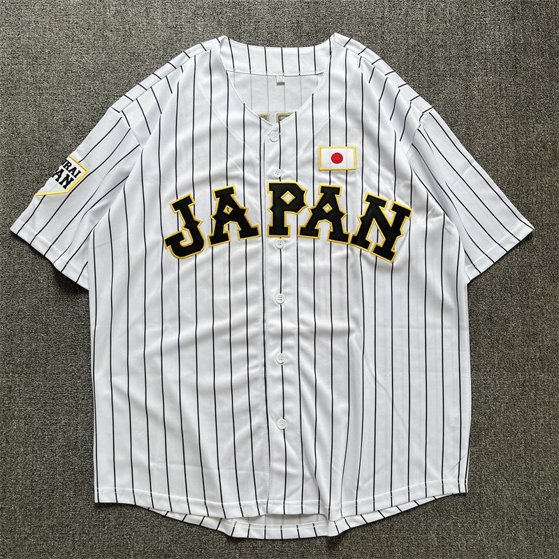 欧美潮牌hiphop街舞嘻哈oversize大码开衫夏透气棒球服短袖T男女