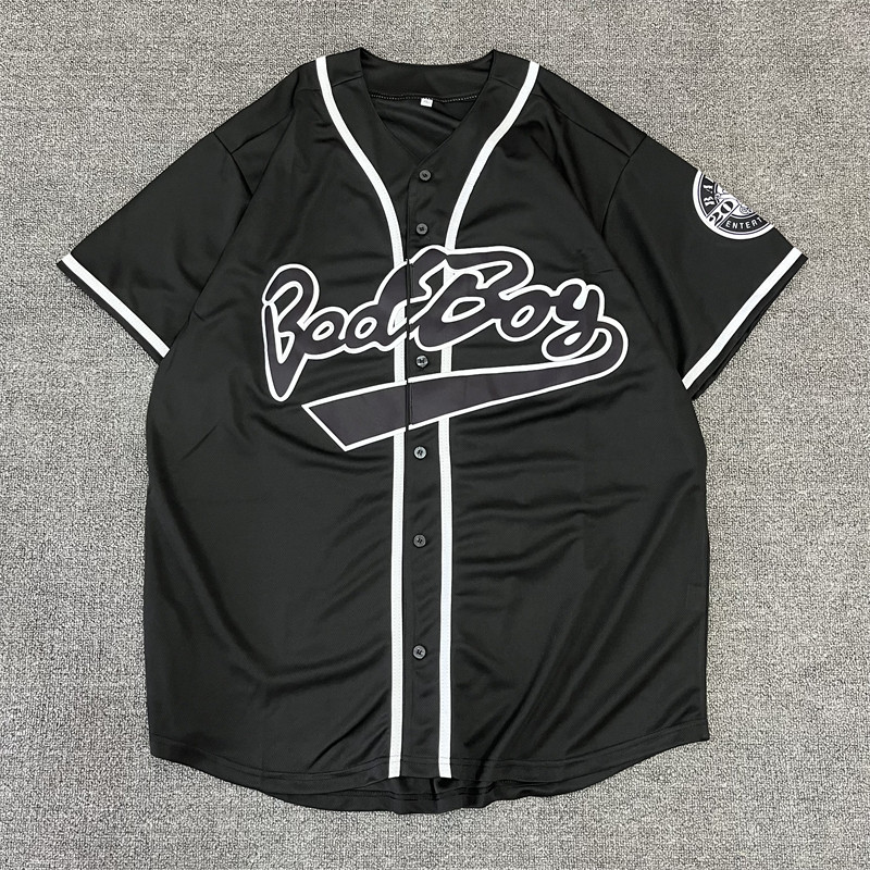 欧美街头hiphop街舞嘻哈oversize大码开衫夏透气棒球服短袖T男女