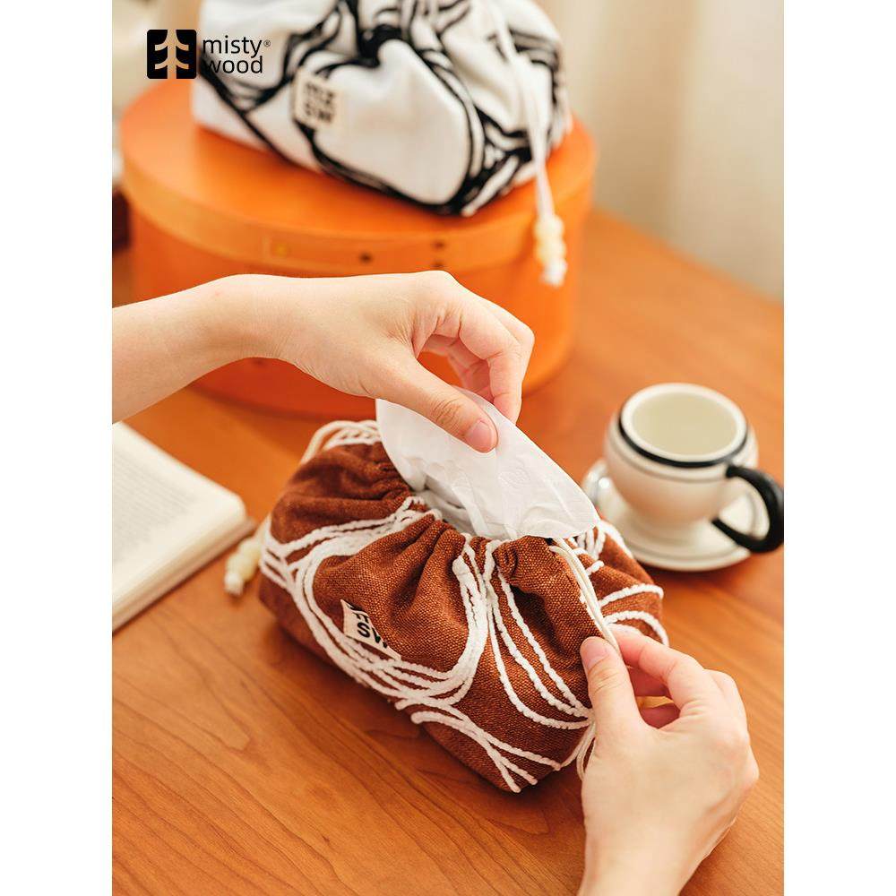 新疆包邮迷雾之森「圈圈纸巾盒」ins风家居创意桌面摆件简约高级,收纳整理,纸巾盒,淘宝优惠券,粉丝福利购,淘宝优惠卷