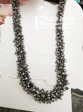 合金串珠满钻项链孤品特价独特