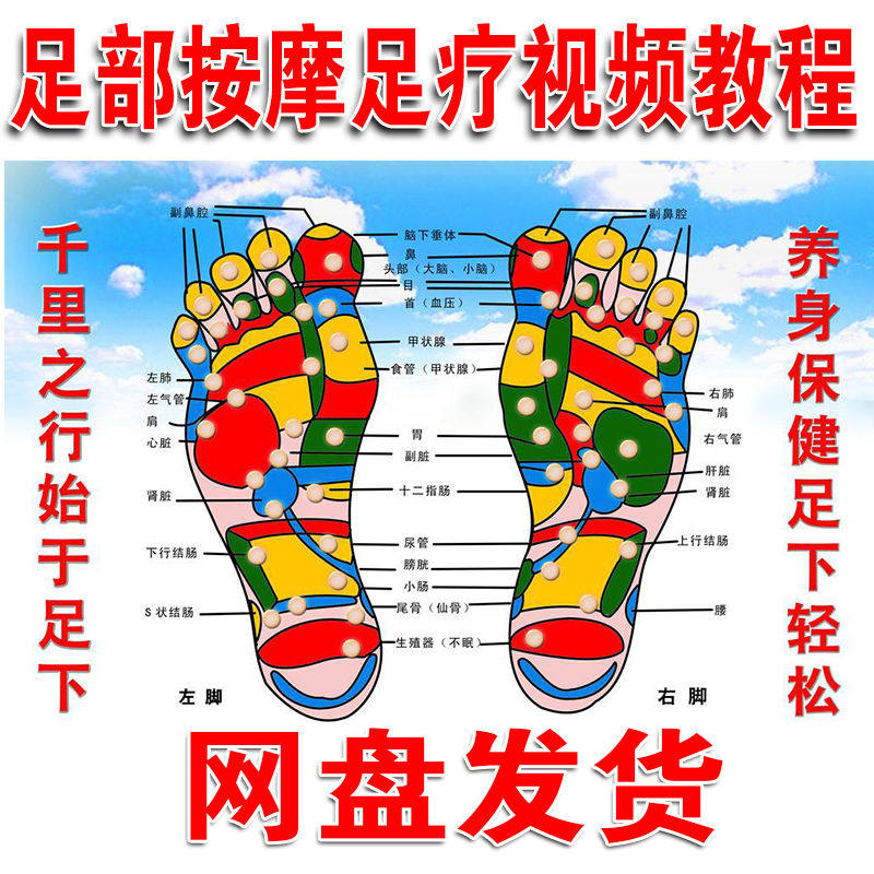 10007足部按摩教程足疗教程足疗按摩基础手法技法学习