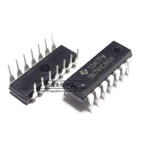 直插74HC86  SN74HC86N HD74HC86P  DIP-14 2输入端四异或门 全新