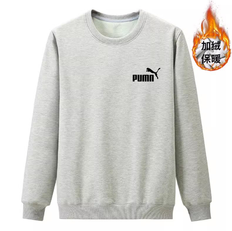 保暖卫衣加绒加厚大码圆领