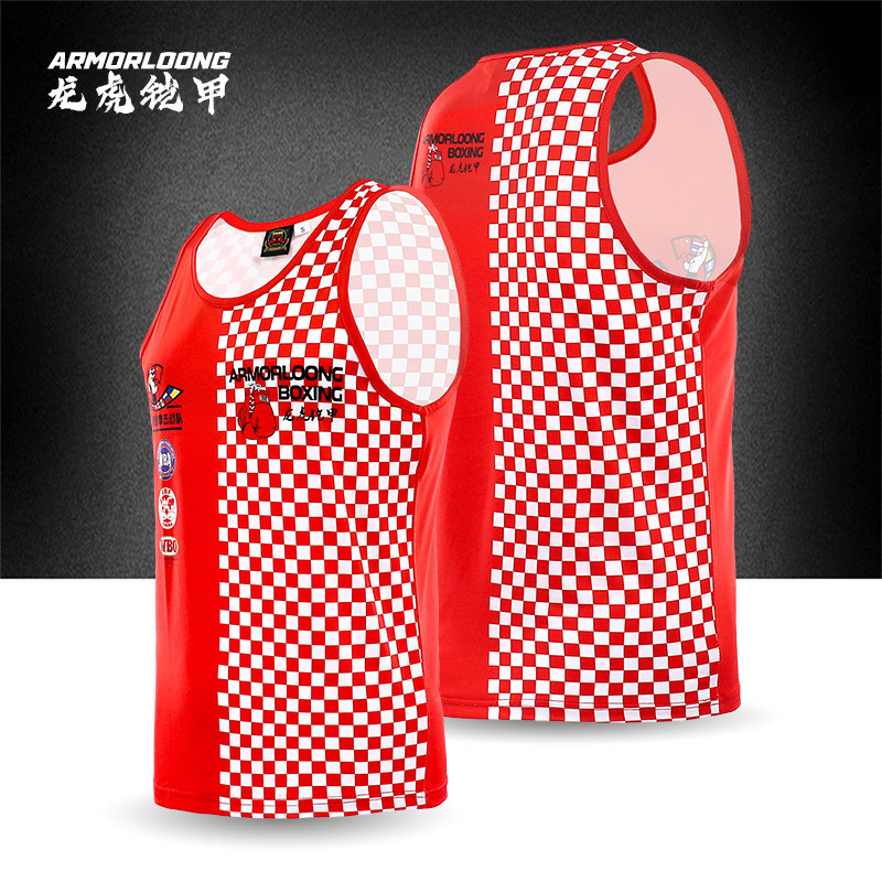 MMA拳击方格格斗泰拳击服战队运动无袖搏击UFC柔术速干CLUB背心