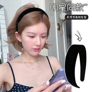 2025新款 高颅顶宽边丝绒Anna发箍女款 高级感 法式 preeKr露丝同款