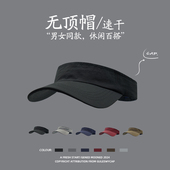 GULESWYCAP帽子男女夏季 户外运动遮阳防晒帽速干空顶帽跑步无顶帽