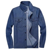 电焊劳保服防烫耐磨 男纯棉宽松透气多口袋薄款 夏装 牛仔工作服套装