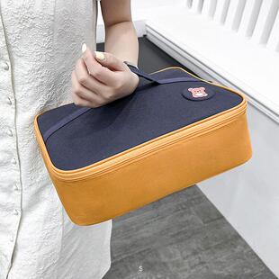 2L大分格隔饭盒专用保温包小学生手提袋加厚铝箔上班族便当午餐包