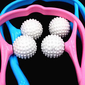 颈椎按摩器手持颈部按摩器夹脖子推拿双球按压脖子颈椎按摩夹