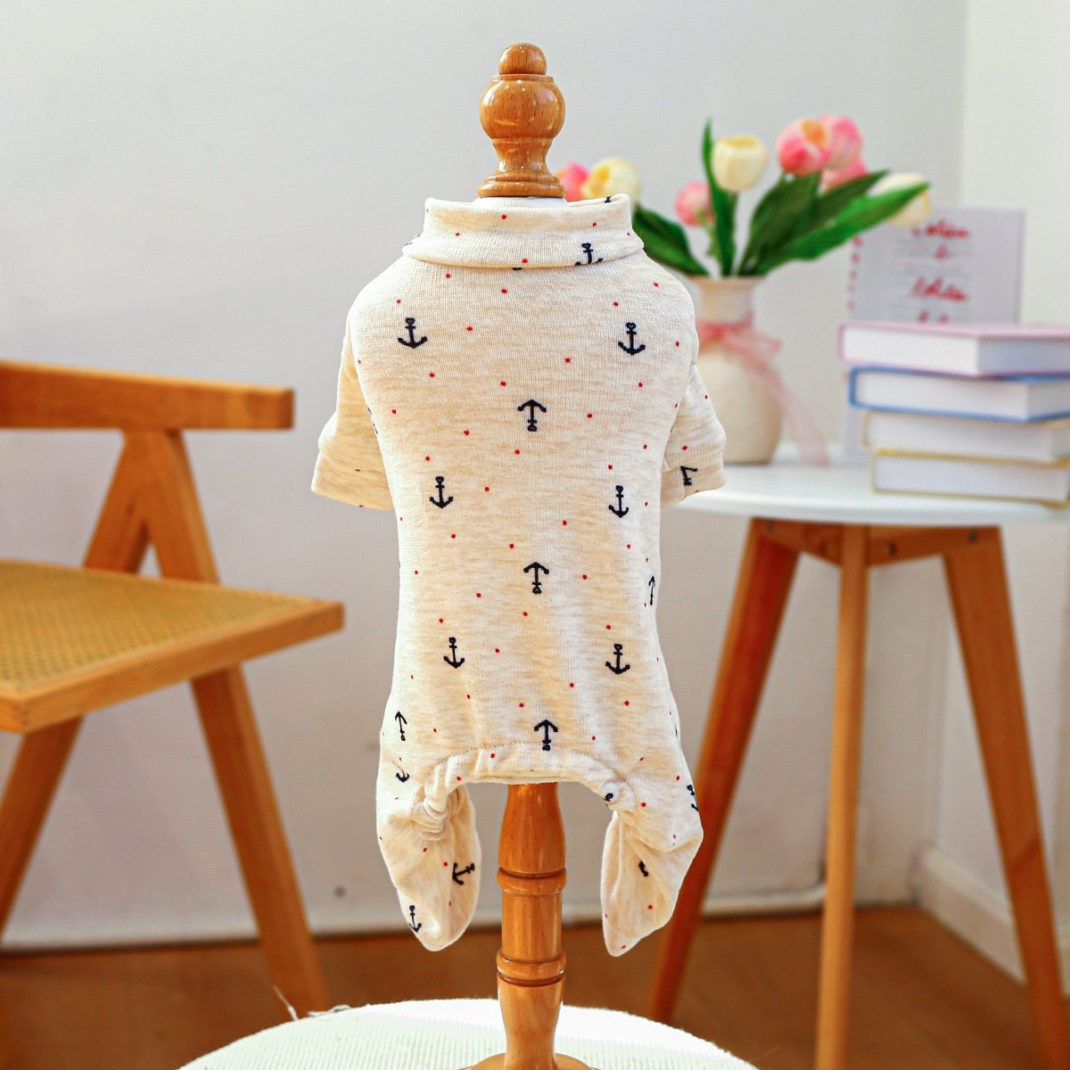 PETCIRCLE宠物圈中小型犬衣服宠物用品宠物狗衣服米色船锚居家服,宠物/宠物食品及用品,狗宠物服装/雨衣,淘宝优惠券,粉丝福利购,淘宝优惠卷