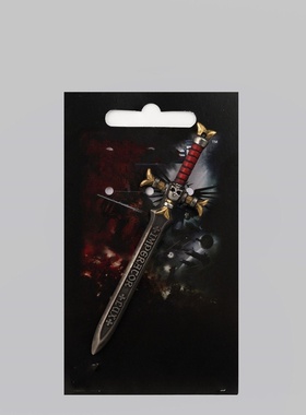 星辰铸造战锤40K黑色圣堂EMPERORS CHAMPION黑剑钥匙扣复古