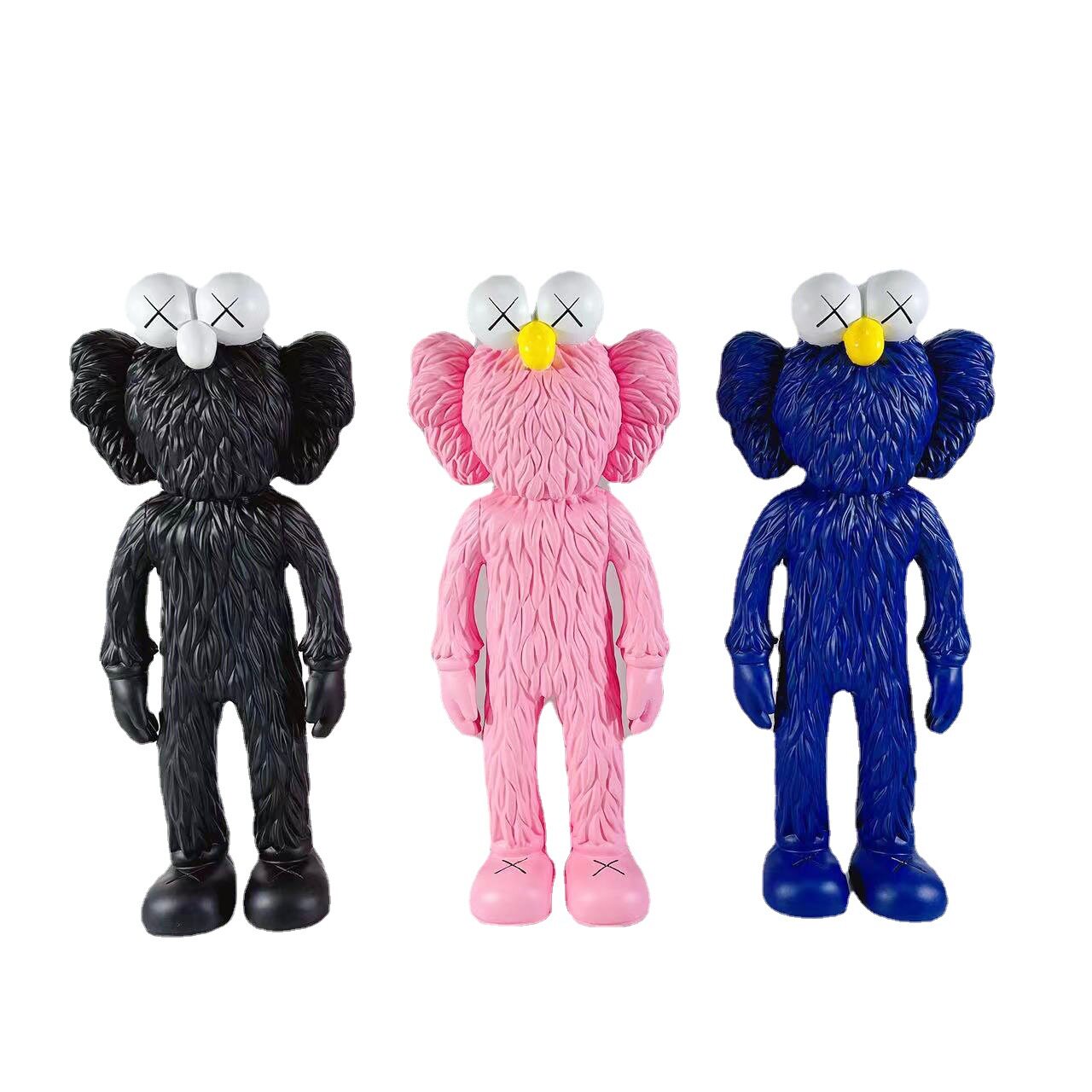 办公室桌面芝麻街公仔摆件客厅玄关书柜暴力熊潮玩装饰品