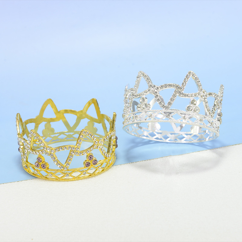 新款合金皇冠满钻新娘皇冠头饰婚纱礼服配饰儿童生日蛋糕皇冠