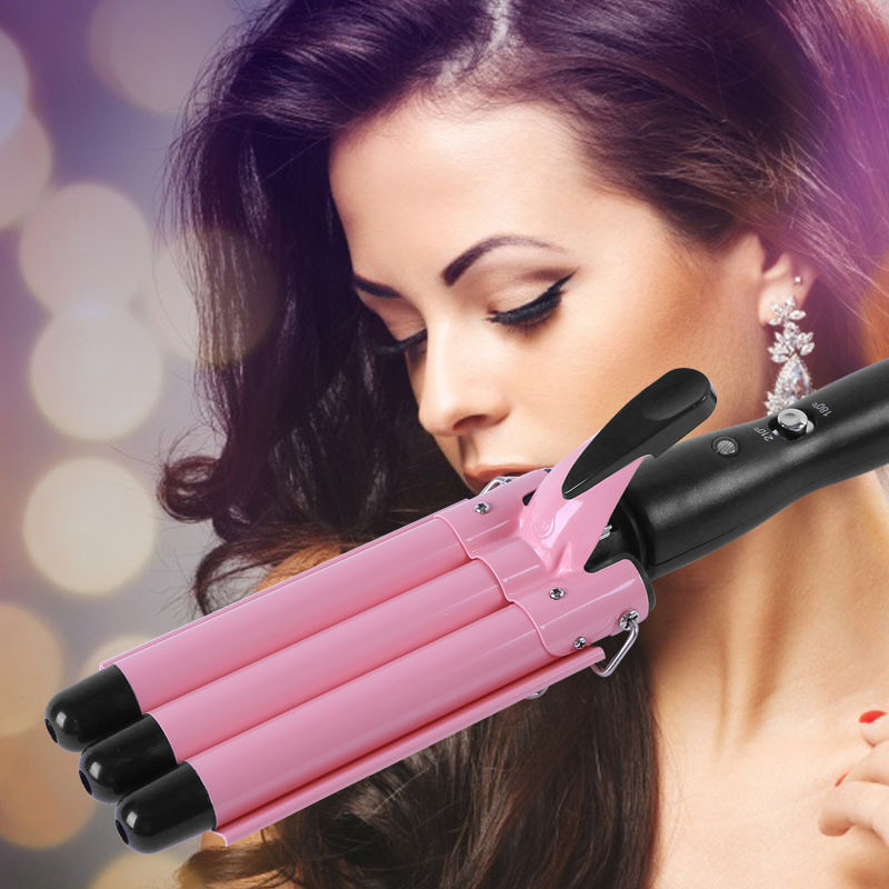 三管卷发棒蛋卷棒夹板家用卷发棒泡面造型卷发水波纹卷发