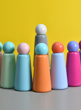 INS可爱304不锈钢保温杯LUND保热保冷创意男女学生户外双层水杯