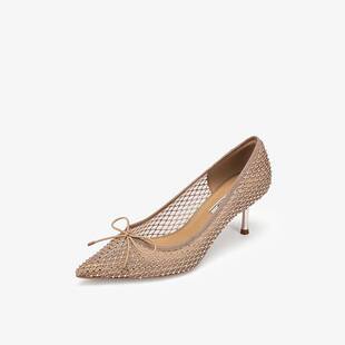 AAG82AQ5 甜美仙女风尖头细高跟单鞋 73hours女鞋 甜甜味道2025春款