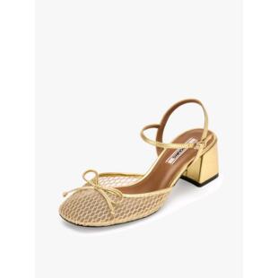 反叛甜心2026春季 网纱粗跟玛丽珍鞋 新款 高跟凉鞋 法式 73hours女鞋