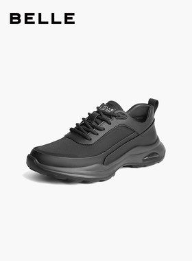 百丽网面透气休闲鞋男2023秋新商场同款厚底户外运动鞋8AX01CM3