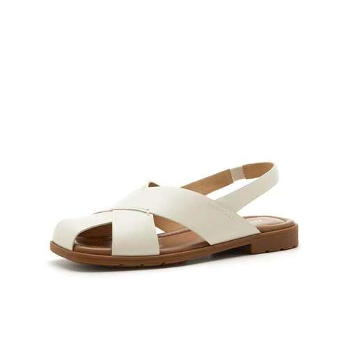 专柜正品Bata罗马假日凉鞋2026夏款女时尚羊皮休闲凉鞋ARP45BH6