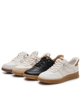 天美意2025春新款商场同款休闲系带平底女舒适满帮鞋CMA29AM5