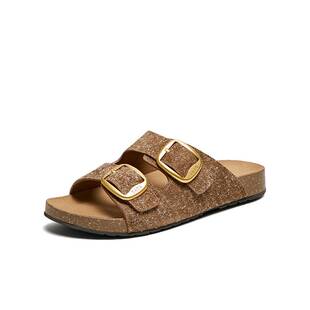 新款 TATA 7GN15BT5 休闲女拖鞋 时尚 他她2025夏商场同款 勃肯鞋