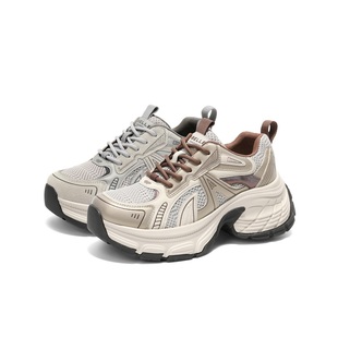 百丽Belle女鞋子复古机能厚底老爹鞋2025春季休闲运动鞋B2448AM5