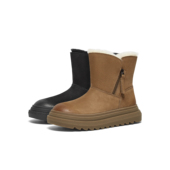 天美意复古厚底加绒保暖雪地靴棉鞋 女休闲短靴2024冬新款 BK231DD4