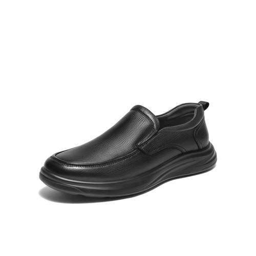 百丽男鞋一脚蹬商务真羊皮鞋男士25新冬厚底休闲爸爸鞋L6014DM5