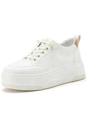 专柜正品拔佳2026春季新款女鞋小白鞋时尚百搭厚底休闲鞋UEN36AM6