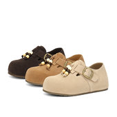 森达绒面勃肯鞋 ZTH93CM5 软底休闲包鞋 女2025秋季 内复古时尚