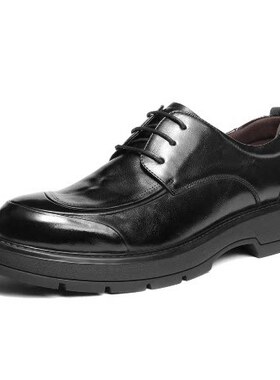 百丽厚底商务鞋男2026新款春商场款牛皮革上班鞋休闲皮鞋8ZN01AM6