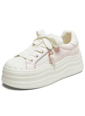 TATA他她女鞋2025秋商场同款时尚休闲鞋板鞋白色新款CT907CM5