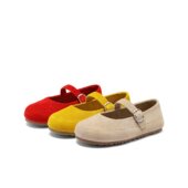 子全包勃肯鞋 女25新款 玛丽珍鞋 百丽芒果糖女鞋 浅口单鞋 B2637CM5