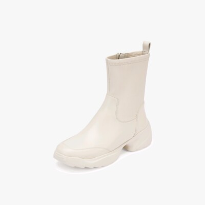 73hours女鞋马斯卡彭2025冬季新款弹力瘦瘦靴女显瘦时装靴子短靴