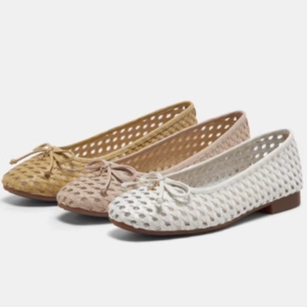 专柜拔佳2025夏季新款女鞋优雅编织浅口单鞋软底单鞋AVL50BQ5