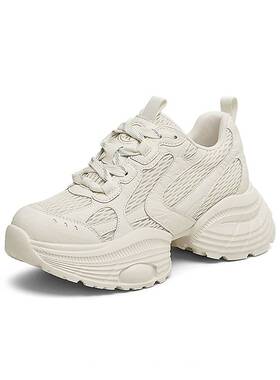 TATA他她厚底休闲老爹鞋女鞋复古轻便运动鞋2025春季新款GPH01AM5