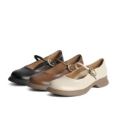 子浅口单鞋 百丽复古玛丽珍鞋 B7T1DCQ4 晚晚鞋 女鞋 女2024新款 秋季