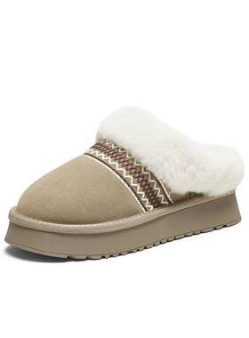 TATA他她女鞋2025冬季新款百搭休闲女靴雪地靴毛毛鞋子CWY01DH5