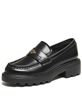 百思图2026春季新款乐福鞋时尚简约通勤学院风女单鞋UXV01AA6