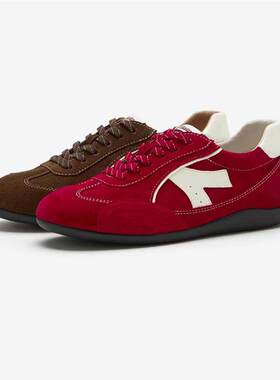 专柜正品拔佳2026春季新款女鞋阿甘鞋复古运动休闲板鞋ACD21AM6