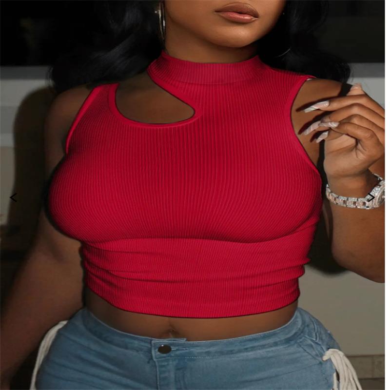 vest sleeveless white fit slim shirt neck round vest