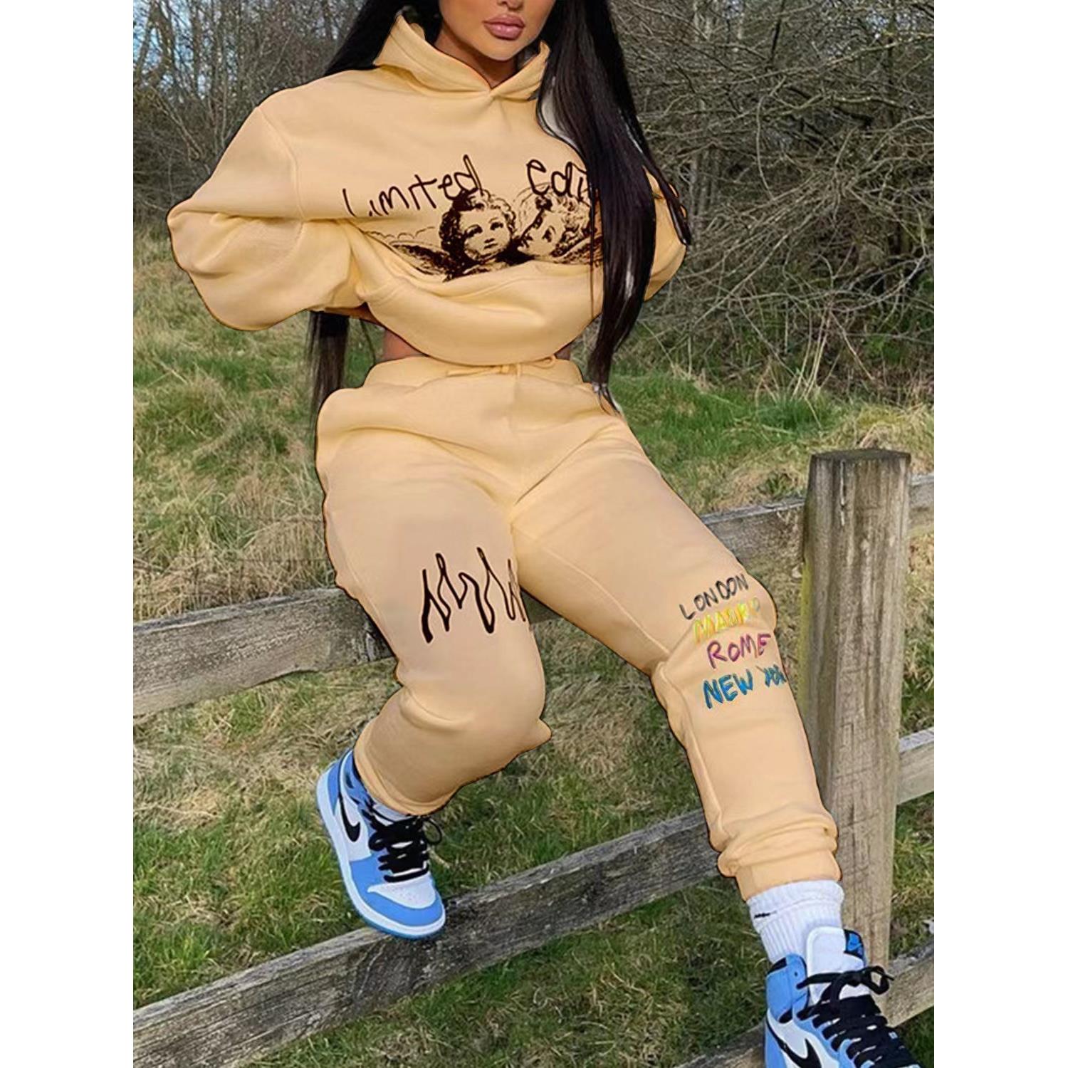 pants sweatpant women trouser joggers casual straight-leg