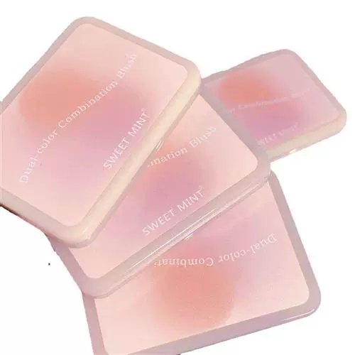 Контурное румяное макияж с двухцветным порошком