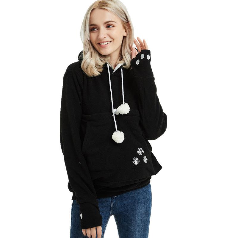fashion cute pet carrier holder hoodies women sweatshirts