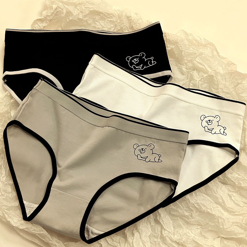 纯棉韩版卡通小熊女三角裤