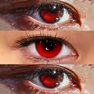 新品上市】彼岸花美瞳半年抛红色COS混血大直径小吸血鬼官方正品